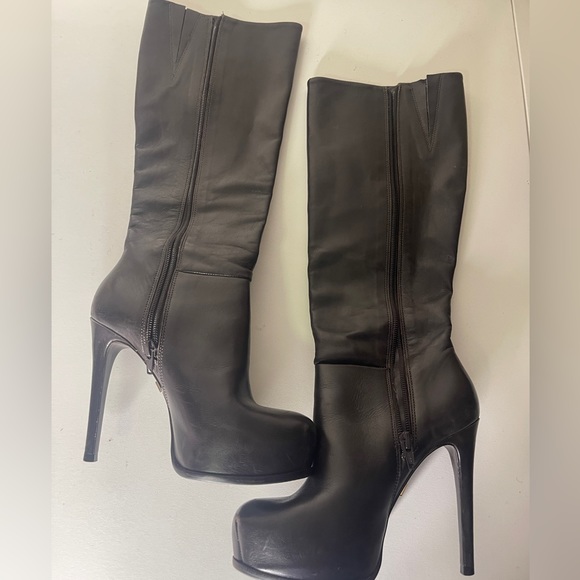 Pour La Victoire Shoes - pour la victoire brown leather platform knee boots Size 6.5.
